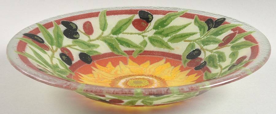 Tuscany 11" Round Bowl by Peggy Karr-1