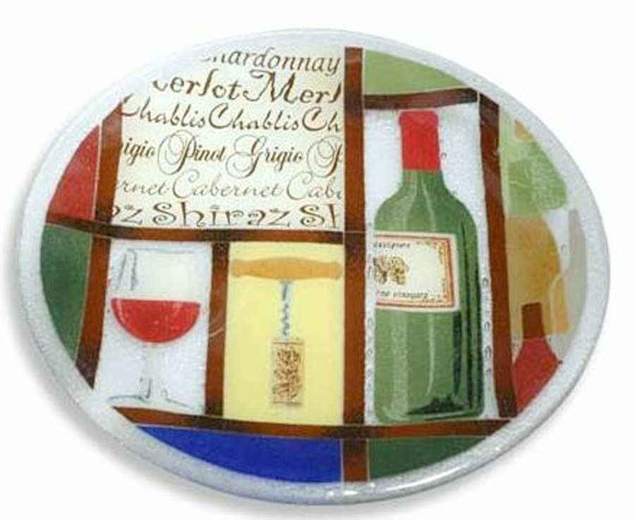 Vino Dinner Plate by Peggy Karr-1