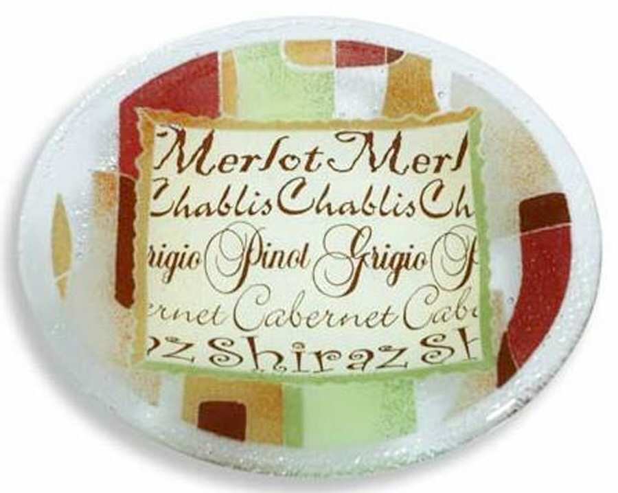 Vino Salad Plate by Peggy Karr-1