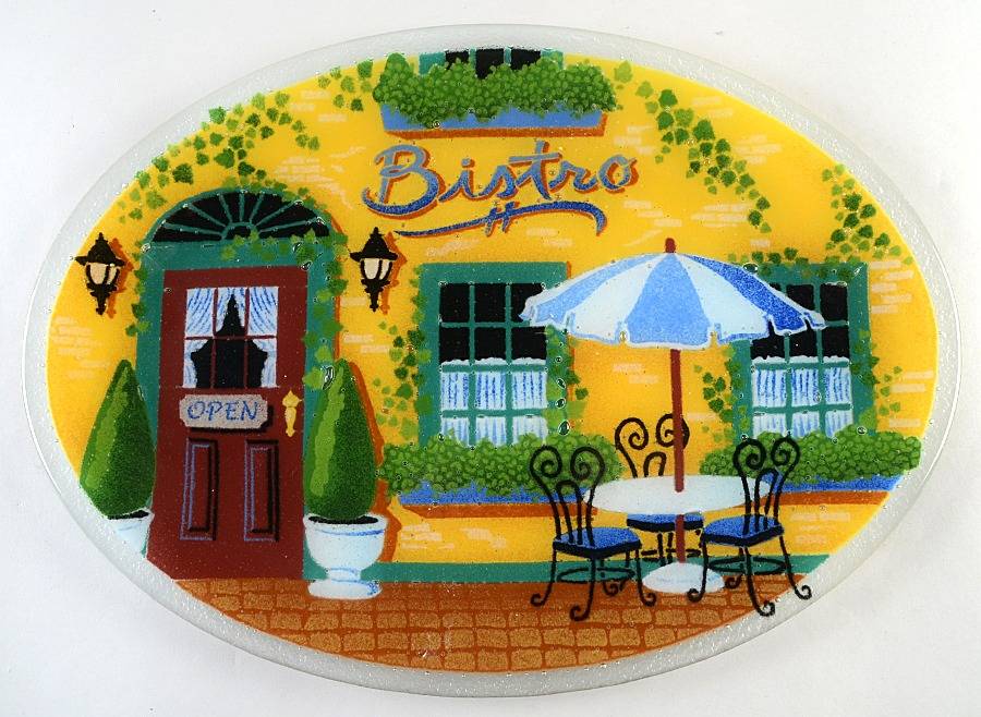 Bistro 17" Oval Platter by Peggy Karr-1