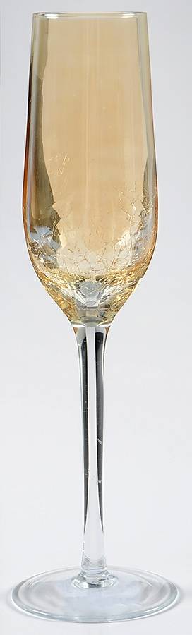 Amber Crackle (Golden Luster) Fluted Champagne by Pier 1-1