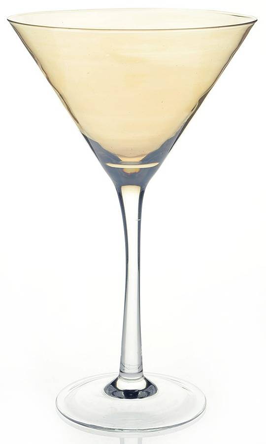 Gold Luster Martini Glass by Pier 1-1