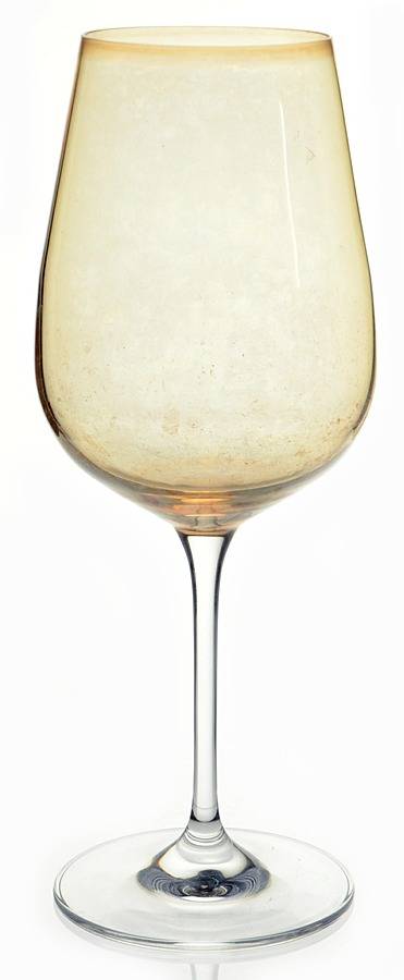 Gold Luster Water/Wine Goblet by Pier 1-1