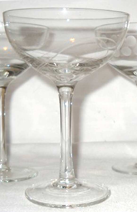 Etched Martini Glass by Pier 1-1