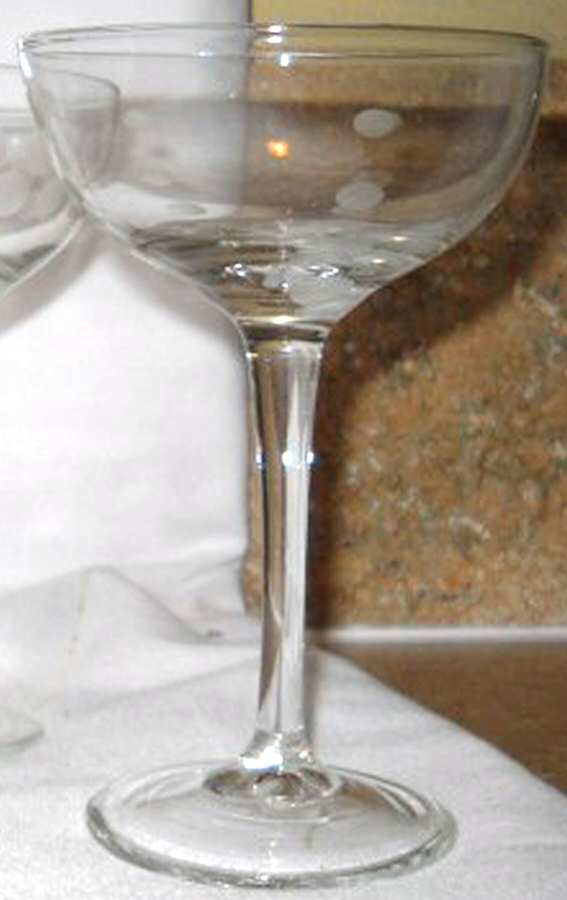 Etched Martini Glass by Pier 1-1