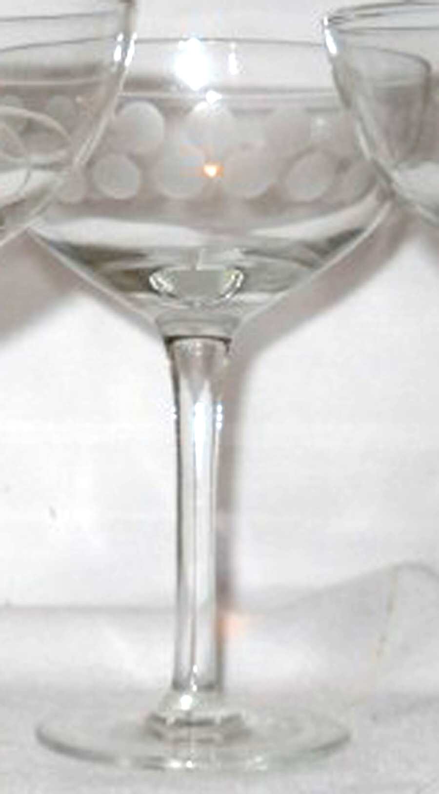 Etched Martini Glass by Pier 1-1
