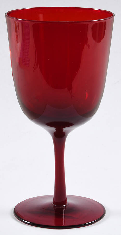 Garnet Water/Wine Goblet by Pier 1-1
