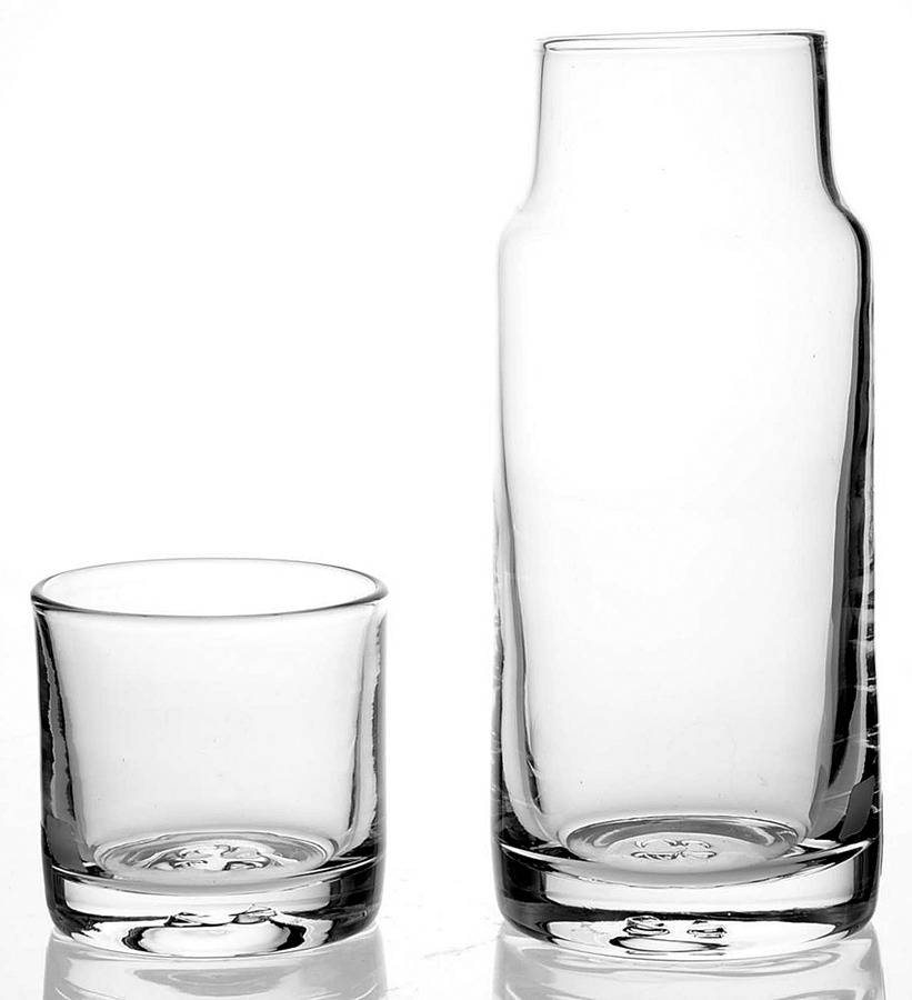 Ascutney (2 Piece) Small Nite Set (Carafe & Tumbler) by Simon Pearce-1