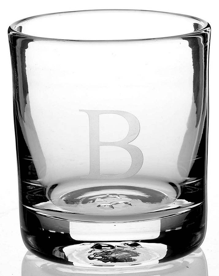 Ascutney Double Old Fashioned Monogrammed by Simon Pearce-1