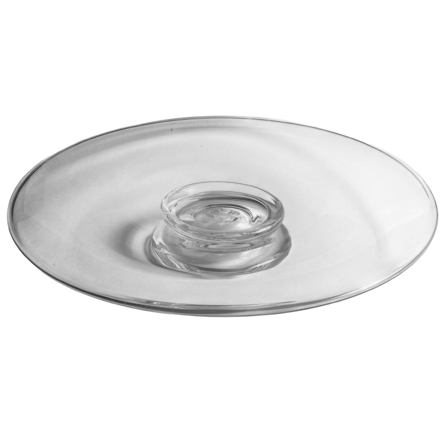 Revere Round Serving Tray w/Pedestal Base by Simon Pearce-1