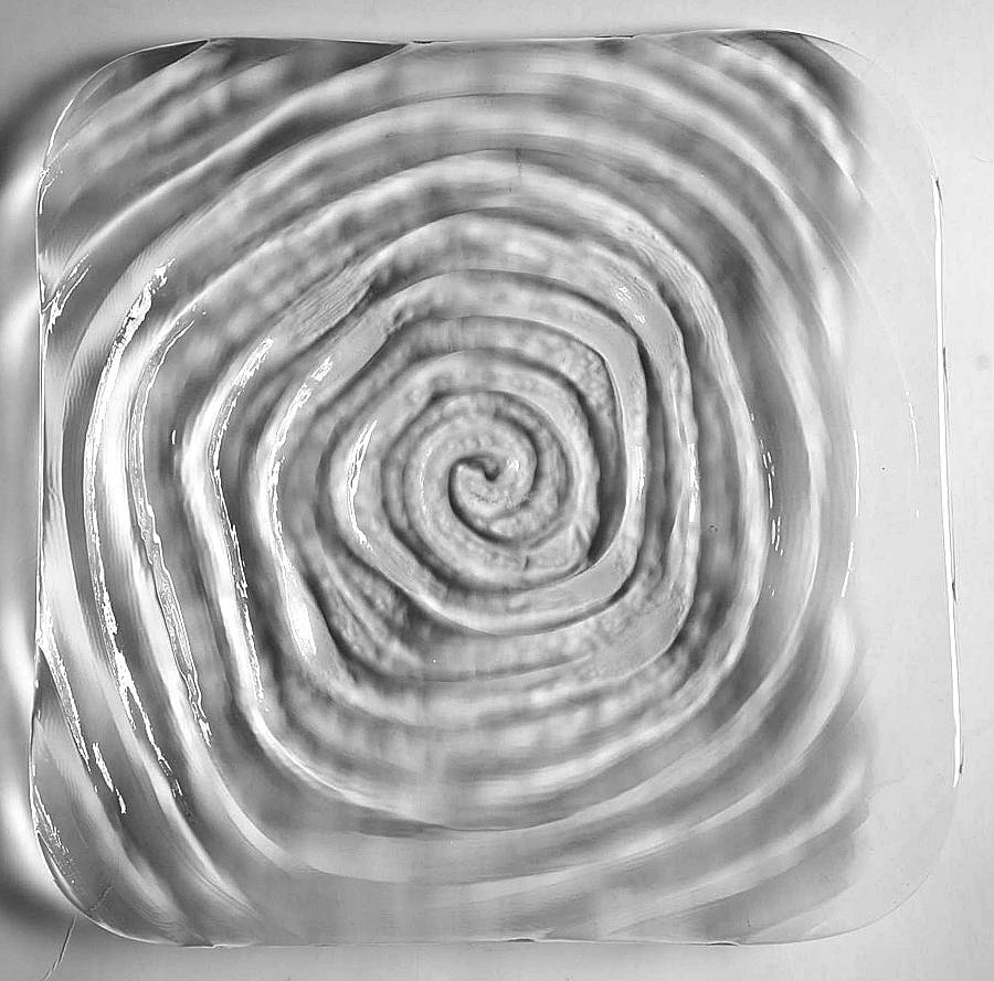 Thetford 9" Square Plate by Simon Pearce-1