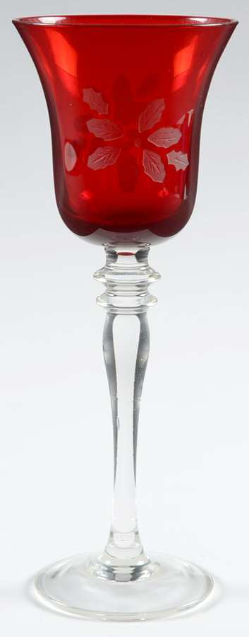 Poinsettia 8" Stemmed Votive Candleholder by Princess House-1