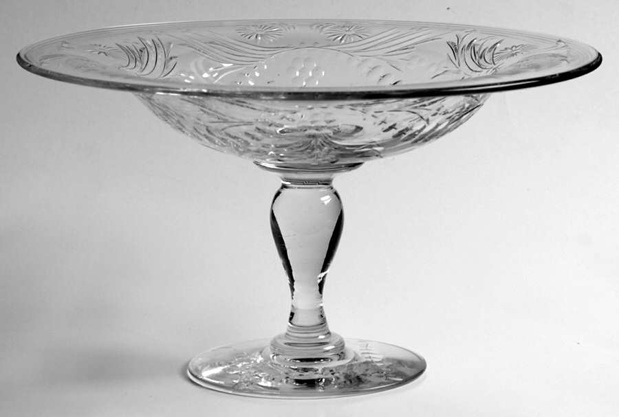 Chelsea Round Compote (Height X Width) by Pairpoint-Gunderson Crystal-1