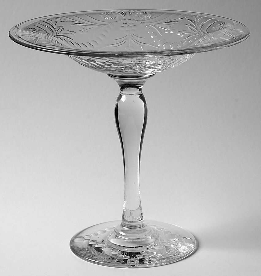 Chelsea Round Compote (Height X Width) by Pairpoint-Gunderson Crystal-1