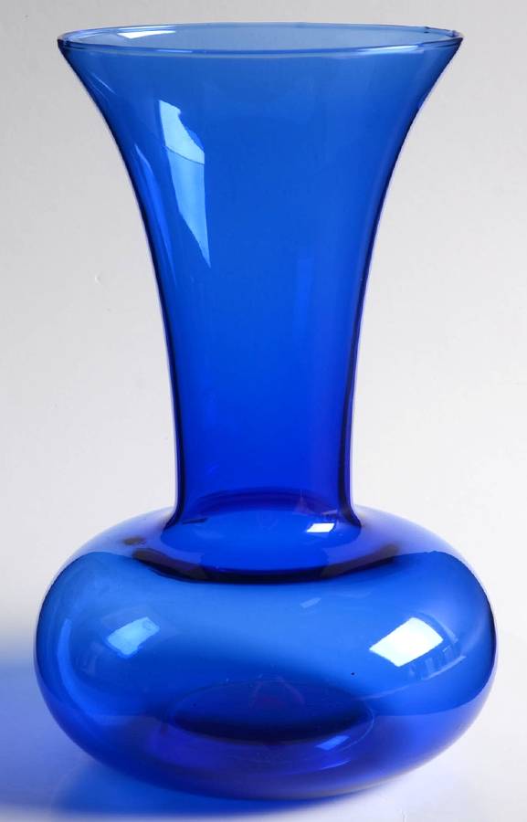 Masterwork Cobalt Blue 8" Flower Vase by Pilgrim Glass-1