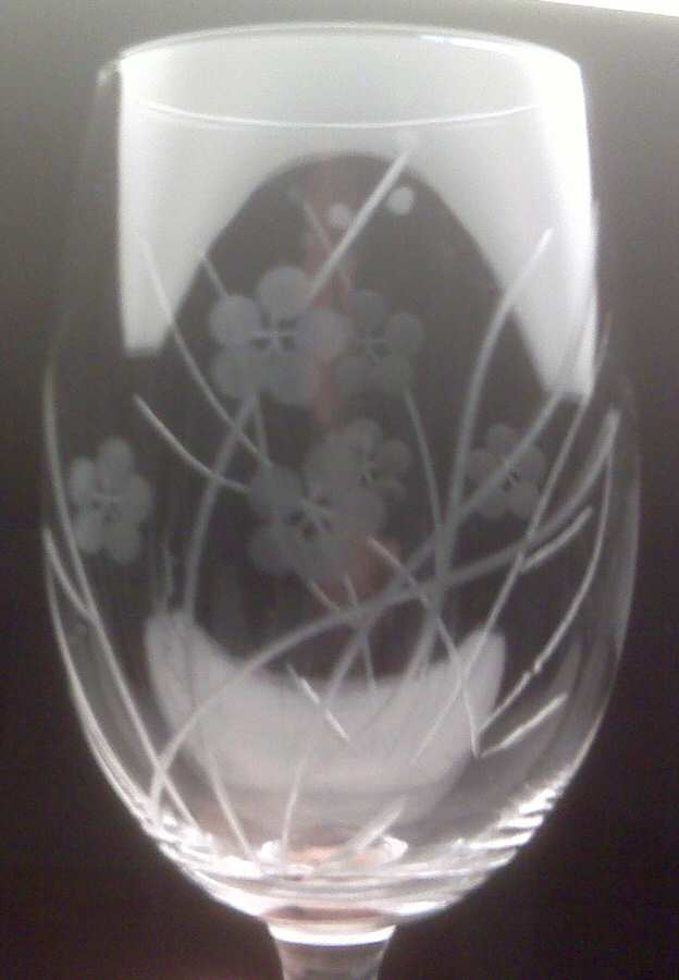 Cherry Blossom Water Goblet by Pier 1-1
