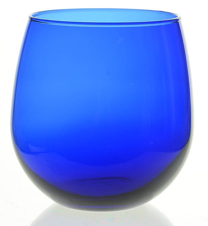 Cobalt Stemless Water Goblet by Pier 1-1