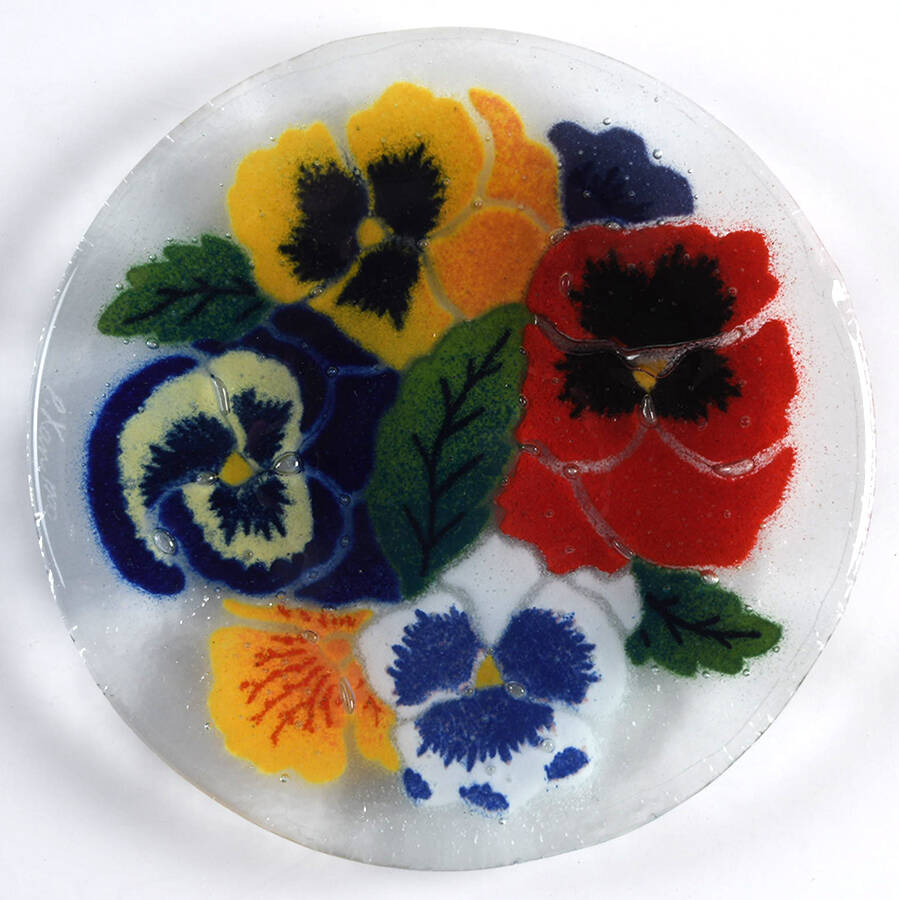 Pansies Bread & Butter Plate by Peggy Karr-1