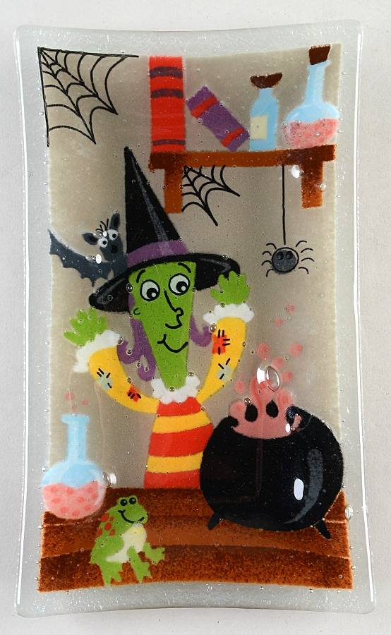 Witches Brew 10" Rectangular Tray by Peggy Karr-1