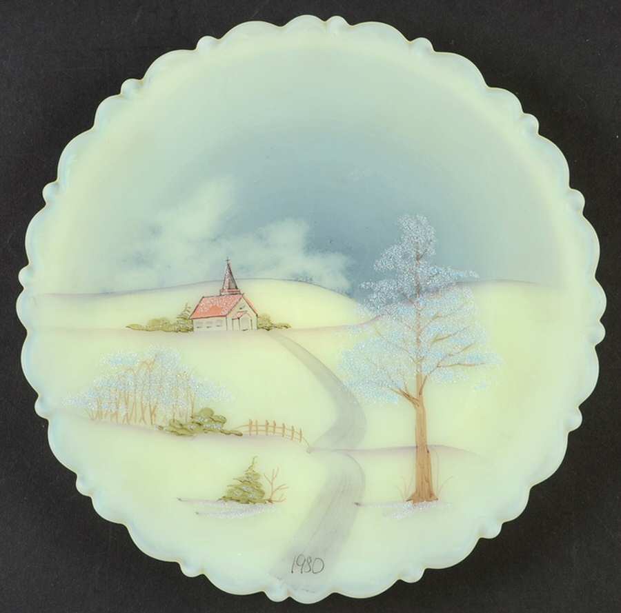Collector's Edition (Fenton) 8" Decorative Plate by Princess House-1