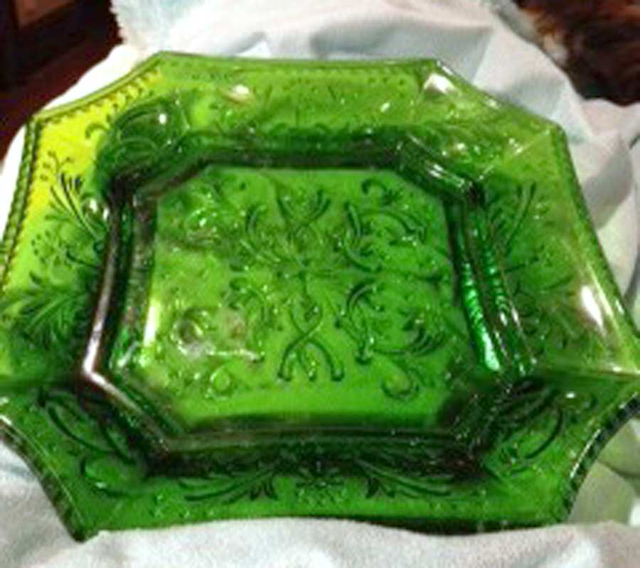 Versailles Chartreuse Salad Plate by Portieux-1