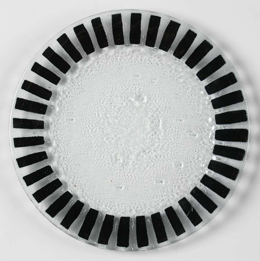 Eclipse Black Salad Plate by Peggy Karr-1