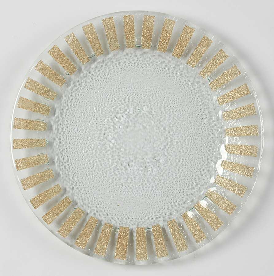Eclipse Gold Salad Plate by Peggy Karr-1