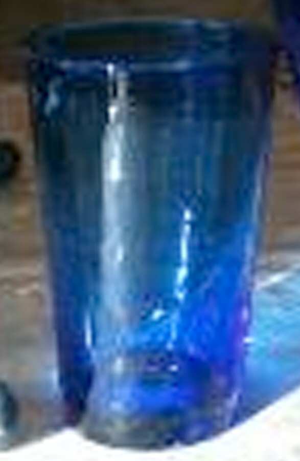 PBY2 Blue Flat Tumbler by Pottery Barn-1
