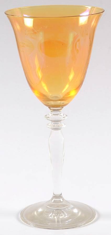 Gold Luster Wine Glass by Pier 1-1