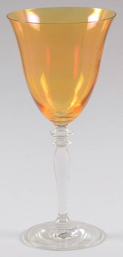 Gold Luster Water Goblet by Pier 1-1