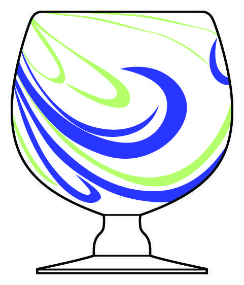 Cobalt & Green Swirl All Purpose Wine by Pier 1-1