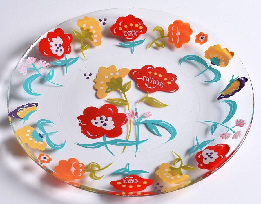 Spring Floral Salad Plate by Pier 1-1
