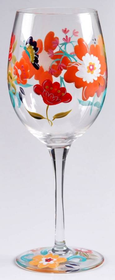 Spring Floral Water Goblet by Pier 1-1
