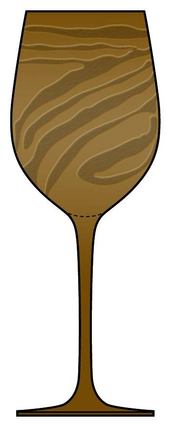Zebra Water Goblet by Pier 1-1