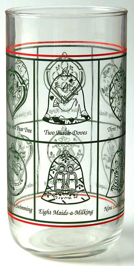Twelve Days of Christmas 17 Oz Flat Tumbler by Pfaltzgraff-1