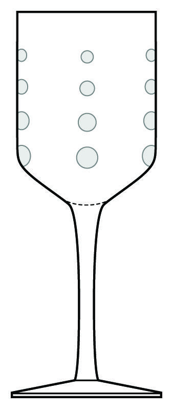 Etched Dots Water Goblet by Pier 1-1