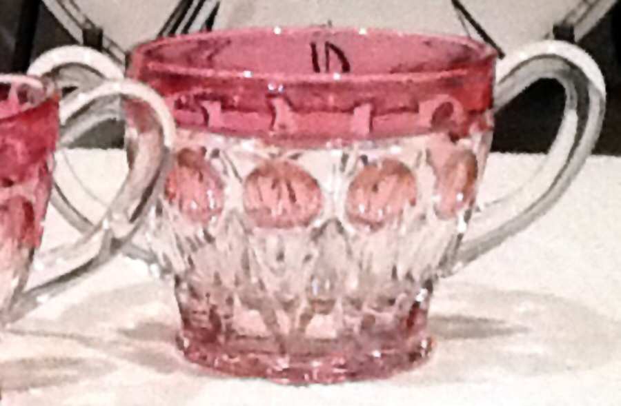 Chavalier Cranberry Flash Candy Dish No Lid by Paden City-1