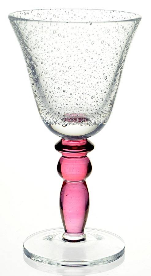 PBY6P Pink Water Goblet by Pottery Barn-1