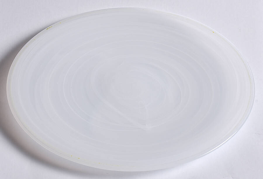 White Alabaster Niveus Salad Plate by Pier 1-1