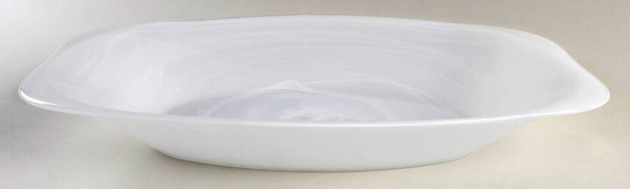 White Alabaster Niveus 17" Rectangular Tray by Pier 1-1