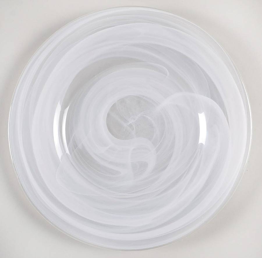 White Alabaster Niveus Salad Plate by Pier 1-1