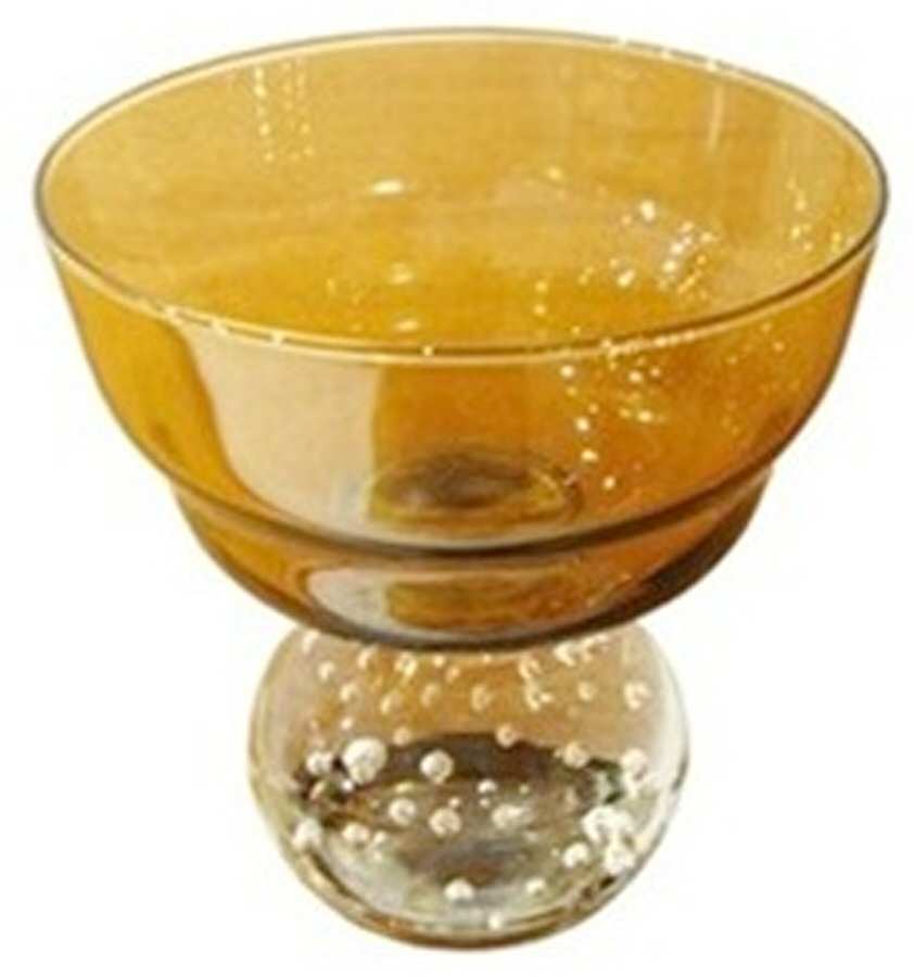 Raindrop Amber Champagne/Tall Sherbet by Portugal-1
