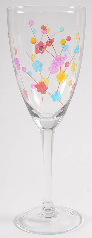 Cherry Blossom (Multicolor) Water Goblet by Pier 1-1