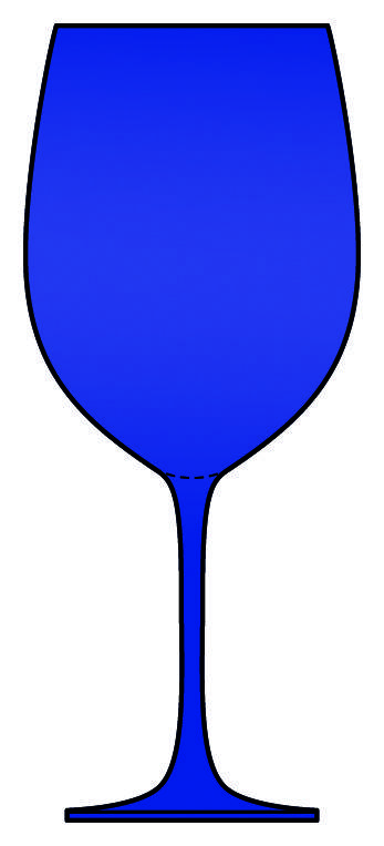 Cobalt Water Goblet by Pier 1-1