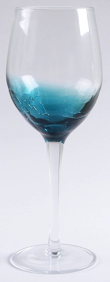Teal Blue Crackle White Wine by Pier 1-1