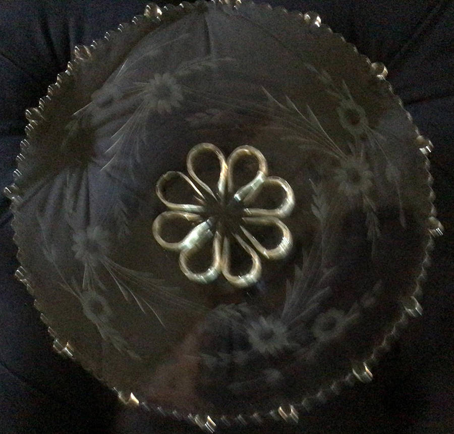 555-8 14" Sandwich Plate by Paden City-1