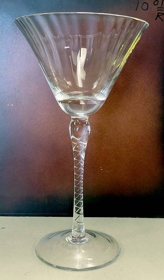 Optic Twist Martini Glass by Pier 1-1