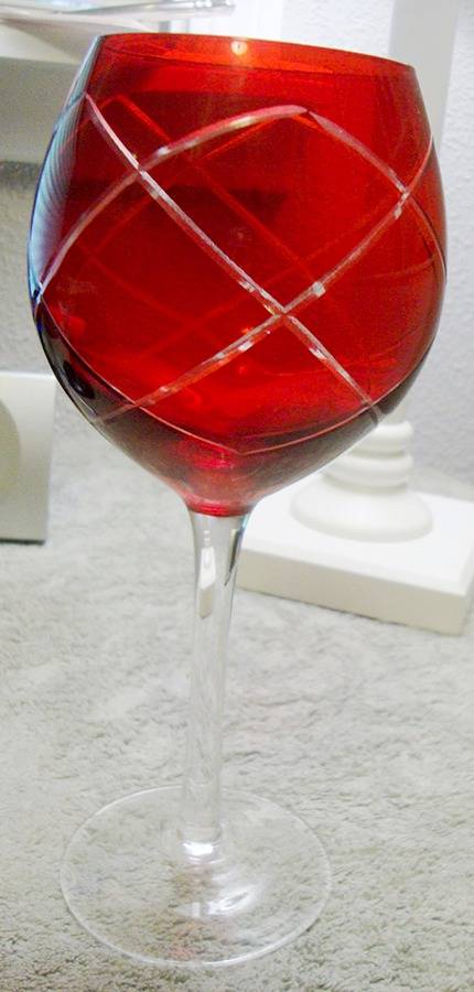 Diamond Etched Red Balloon Wine by Pier 1-1
