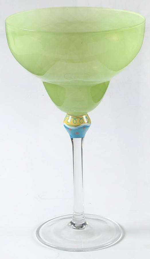Spring Motif Margarita Glass by Pier 1-1