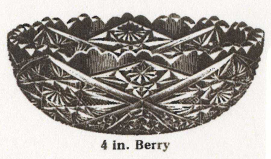 203 Clear Small Fruit Dessert Bowl by Paden City-1